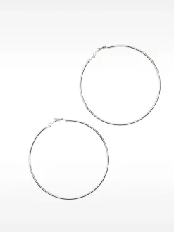 PARFOIS Aros Grandes B&aacute;sicos Plateado Discount