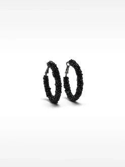 PARFOIS Aros Medianos Brillantes Negro Sale
