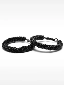 PARFOIS Aros Medianos Brillantes Negro Sale