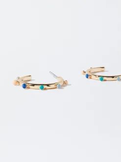 PARFOIS Aros Multicolor Con Piedra Multicor New