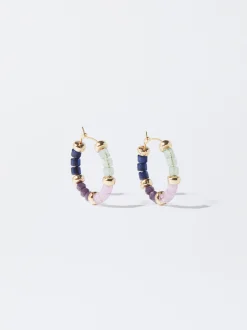 PARFOIS Aros Multicolor Con Piedra Multicor Best Sale