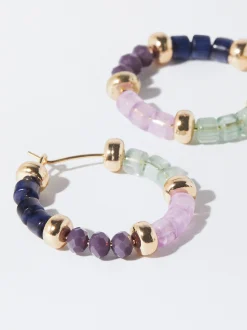 PARFOIS Aros Multicolor Con Piedra Multicor Best Sale