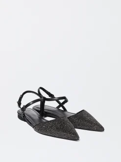 PARFOIS Bailarina Punta Con Glitter Negro Online