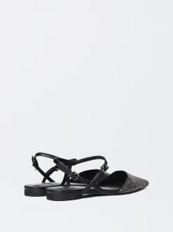 PARFOIS Bailarina Punta Con Glitter Negro Online
