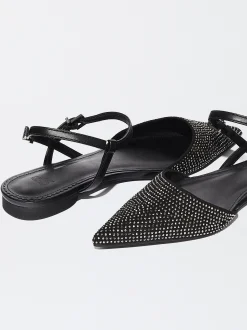 PARFOIS Bailarina Punta Con Glitter Negro Online
