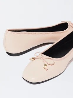 PARFOIS Bailarina Punta Con Lazo Rosa Best Sale