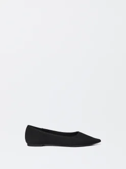 PARFOIS Bailarina Punta En Malla Negro Fashion