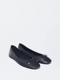 PARFOIS Bailarina Punta Lazo Azul Marino Cheap