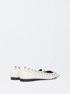 PARFOIS Bailarina Tachas Met&aacute;licas Blanco Store