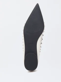 PARFOIS Bailarina Tachas Met&aacute;licas Blanco Store