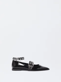 PARFOIS Bailarinas Con Hebilla Negro Cheap