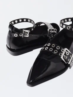 PARFOIS Bailarinas Con Hebilla Negro Cheap