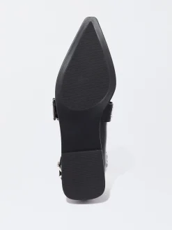 PARFOIS Bailarinas Con Hebilla Negro Cheap