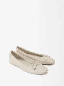 PARFOIS Bailarinas Con Lazo Blanco Hot