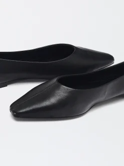 PARFOIS Bailarinas De Piel Negro New