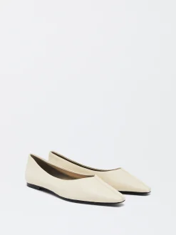 PARFOIS Bailarinas De Piel Blanco Store