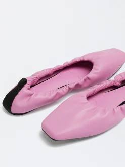 PARFOIS Bailarinas Nylon Estampado Animal Rosa Fashion