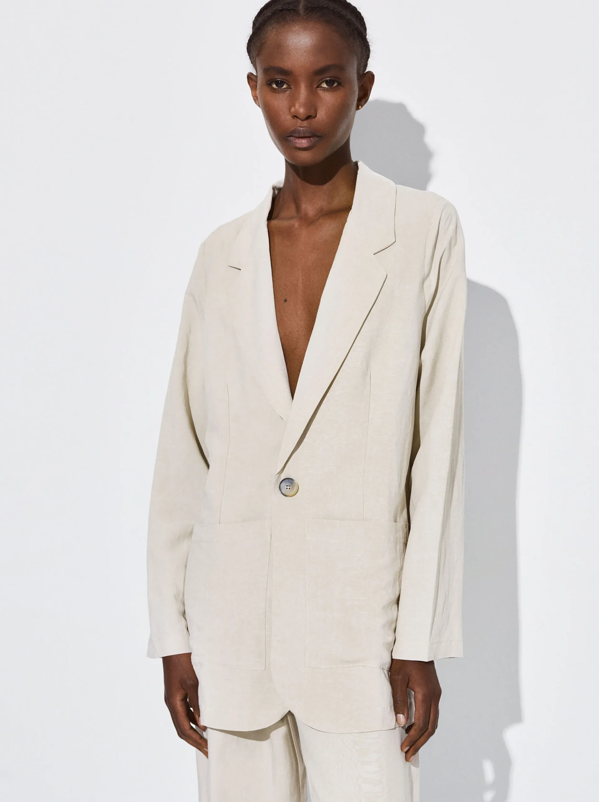 PARFOIS Blazer Lino Crudo Shop