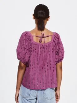 PARFOIS Blusa Con Bordados Violeta Online