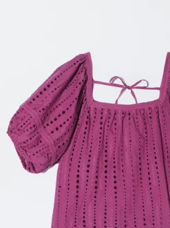 PARFOIS Blusa Con Bordados Violeta Online