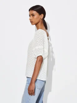 PARFOIS Blusa Con Bordados Blanco Cheap