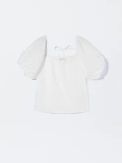 PARFOIS Blusa Con Bordados Blanco Cheap
