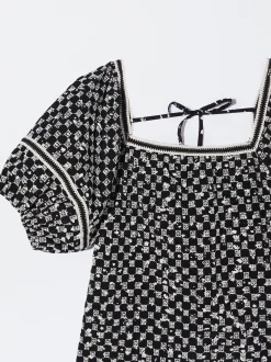 PARFOIS Blusa Con Bordados Negro Fashion