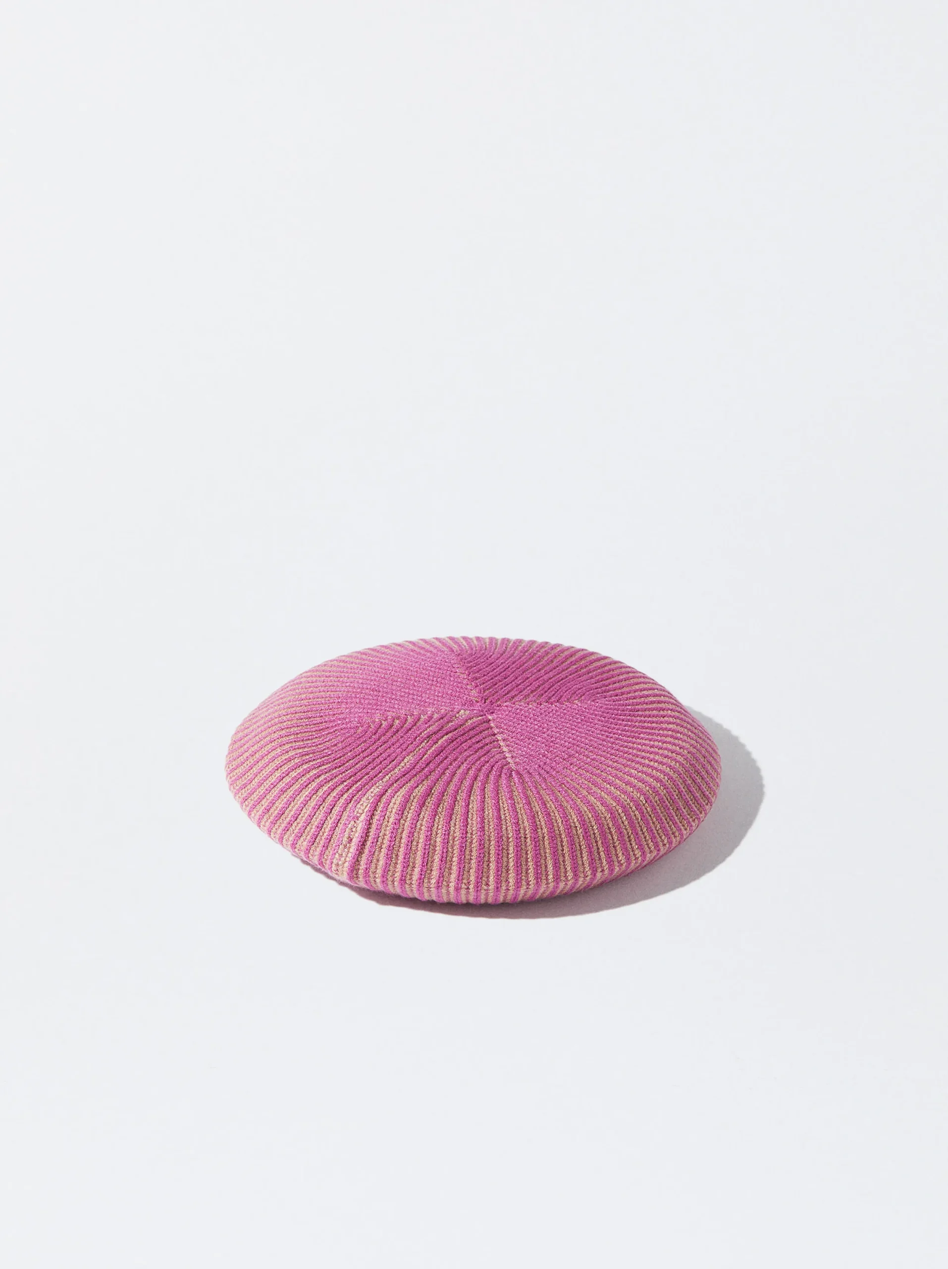PARFOIS Boina De Punto Fucsia Fashion