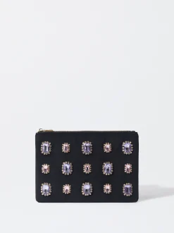 PARFOIS Bolsa Multiusos Con Cristales Negro Discount