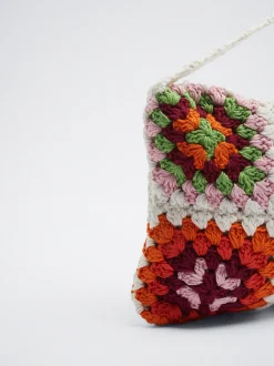 PARFOIS Bolso De Mano Crochet Crudo New