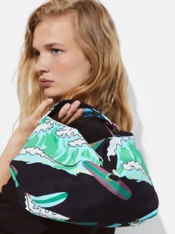PARFOIS Bolso De Nylon Estampado Multicor Clearance