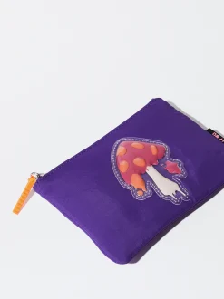 PARFOIS Bolso Multiusos Nylon Estampado Violeta Flash Sale