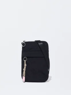 PARFOIS Bolso Para El M&oacute;vil De Nylon Negro Discount