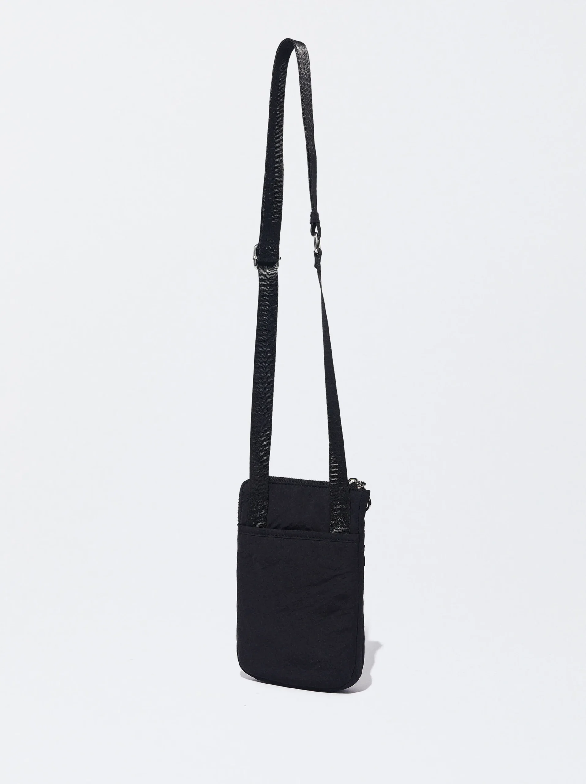 PARFOIS Bolso Para El Móvil De Nylon Negro Discount