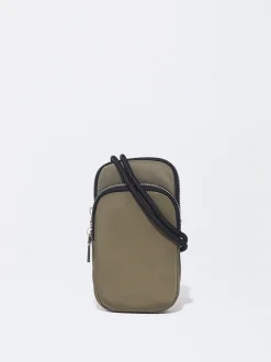 PARFOIS Bolso Para El M&oacute;vil De Nylon Caqui Flash Sale