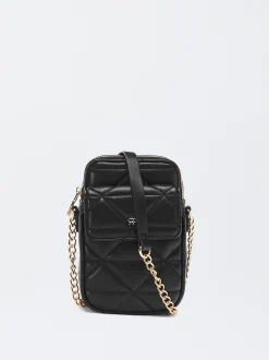 PARFOIS Bolso Para M&oacute;vil Acolchado Negro Best Sale