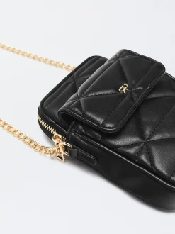 PARFOIS Bolso Para M&oacute;vil Acolchado Negro Best Sale