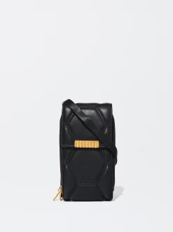 PARFOIS Bolso Para M&oacute;vil Acolchado Negro Store