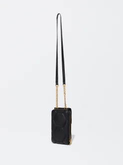 PARFOIS Bolso Para M&oacute;vil Acolchado Negro Store