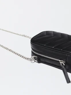 PARFOIS Bolso Para M&oacute;vil Acolchado Negro Fashion