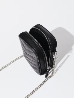 PARFOIS Bolso Para M&oacute;vil Acolchado Negro Fashion