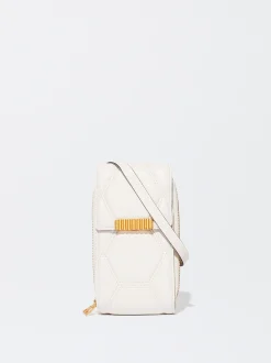 PARFOIS Bolso Para M&oacute;vil Acolchado Beige Discount