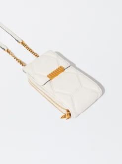 PARFOIS Bolso Para M&oacute;vil Acolchado Beige Discount