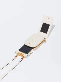 PARFOIS Bolso Para M&oacute;vil Acolchado Beige Discount