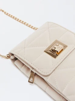 PARFOIS Bolso Para M&oacute;vil Acolchado Beige Shop