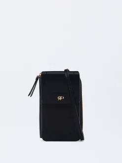 PARFOIS Bolso Para M&oacute;vil Con Cierre De Solapa Negro Store