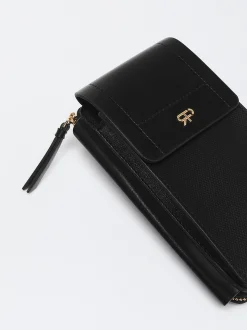 PARFOIS Bolso Para M&oacute;vil Con Cierre De Solapa Negro Store