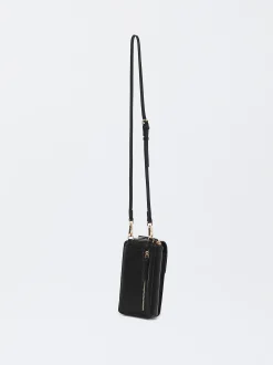 PARFOIS Bolso Para M&oacute;vil Con Cierre De Solapa Negro Store