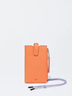 PARFOIS Bolso Para M&oacute;vil Con Cord&oacute;n Naranja Online