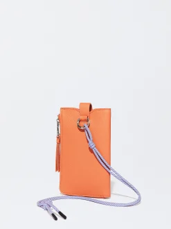PARFOIS Bolso Para M&oacute;vil Con Cord&oacute;n Naranja Online